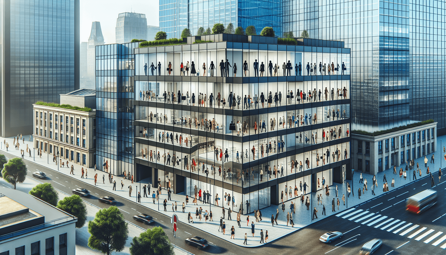 Modern office building in Warsaw